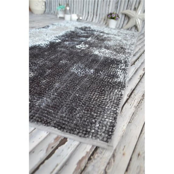 Giz Home SLN-GR4 2.2 ft. x 4 ft. Solino Shaggy Area Rug - Grey
