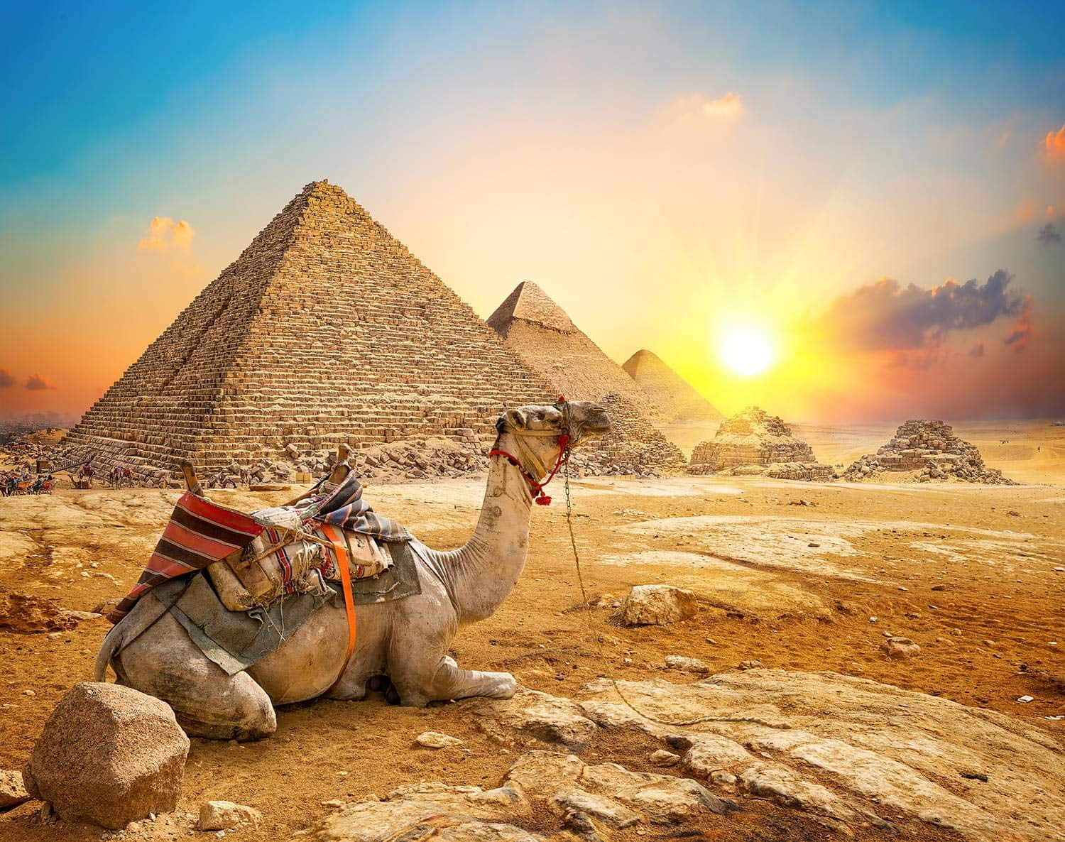 Giza Sunrise Ancient Egypt 1000 Piece Jigsaw Puzzle