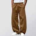 thumbnail image 1 of Gizkkal Baggy Sweatpants for Men Drawstring Elastic Waist Trousers Casual Loose Workout Wide Leg Pants with Pockets, 1 of 5