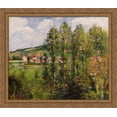 thumbnail image 1 of Gizors, New Section 34x28 Large Gold Ornate Wood Framed Canvas Art by Camille Pissarro, 1 of 2