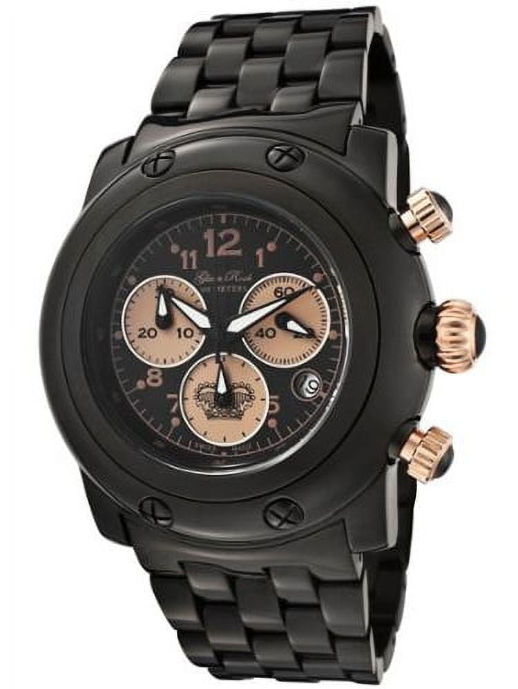 GLAM ROCK Gk1116 Miami Chrono Black Ion Plated Stainless Steel And Dial Watch