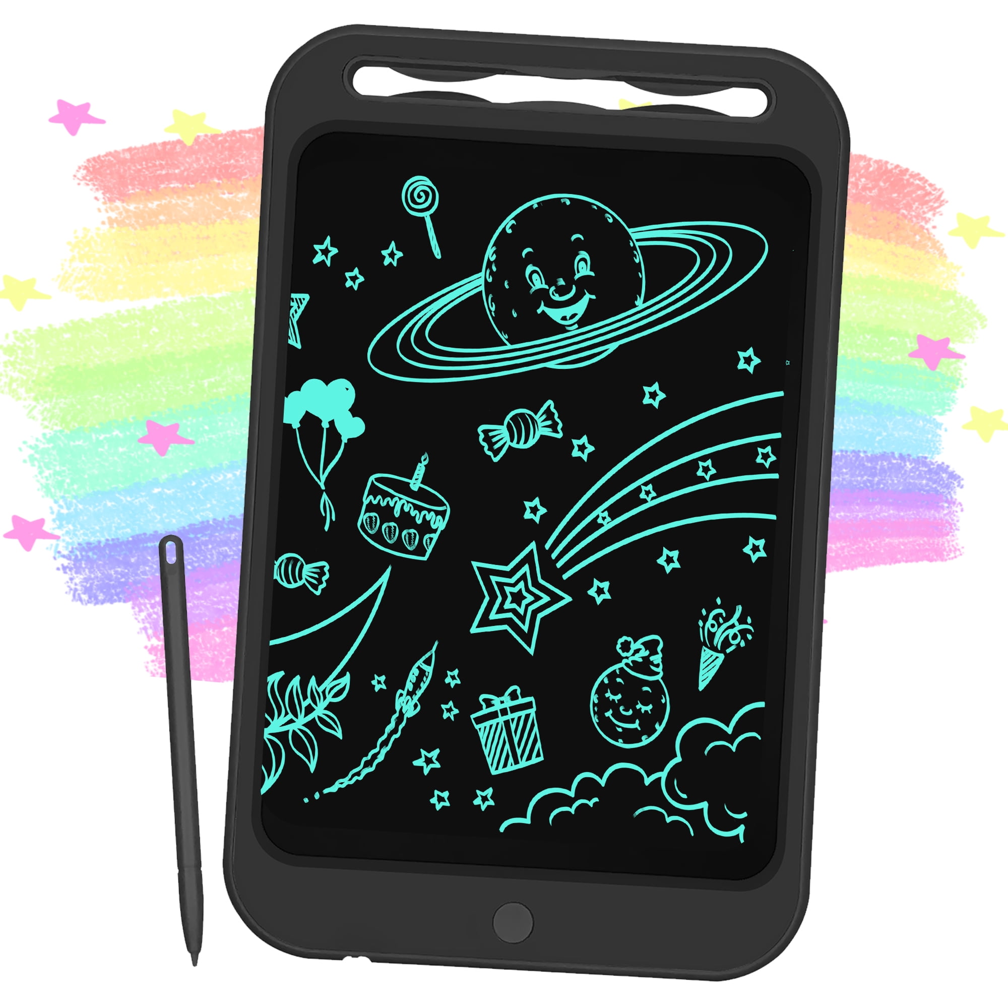 Gkcity 10 Inch LCD Writing Tablet Doodle Board, Kid Toys for 2 3 4 5 6 7 8 Years Old Girls Boys, Electronic Drawing Tablet Drawing Pads, Gift for 3 4 5 6 7 Years Old Kids Toddler (Black)