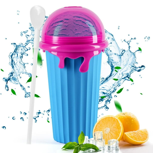 Gkcity Magic Slushy Maker Squeeze Cup Slushie Maker Slushy Cup Homemade Milk Shake Maker Cooling Cup Squee DIY It for Children and Family 500ml Walmart Business Supplies