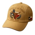 thumbnail image 1 of Gkeoshab 2026 New Texas State Souvenir Baseball Cap Cotton Printed Hat Commemorative Adjustable Snapback for Men & Women Brown One Size, 1 of 7