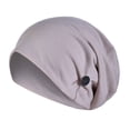 thumbnail image 1 of Gkeoshab Bucket Hat Women's Cotton Muslim Headscarf Hat Buttoned Solid Color Dustproof & Hair fall Prevention Inner Turban Cap for Daily Wear Baseball Cap, 1 of 2