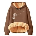 thumbnail image 1 of Gkeoshab Cardigan Sweaters for Women Womens Oversized Hoodies Fleece Sweatshirts Fall Fashion 2026 Pullover Sweaters Winter Clothes Brown XXXL, 1 of 4