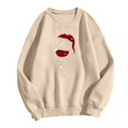 thumbnail image 1 of Gkeoshab Christmas Sweaters For Women Women's Celebration Print Hooded Sweatshirt, Festive Graphic Pullover with Anniversary Themed Artwork for Special Occasions and Joyful Casual Gatherings, 1 of 9