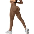 thumbnail image 1 of Gkeoshab Crz Yoga Women's Seamless Yoga Pants Quick Dry Butt Lifting Leggings Slim Fit Workout Pants Coffee XL, 1 of 5