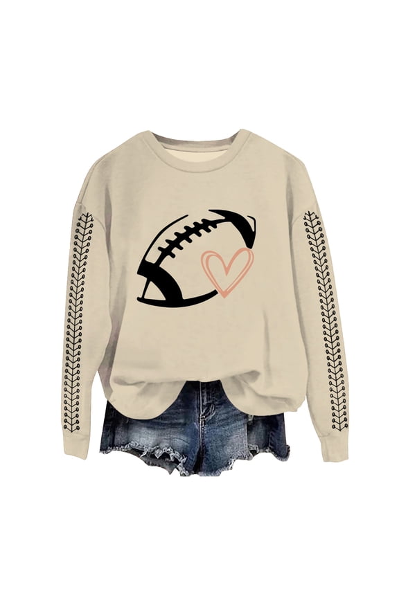 Fall Sweaters for Women Round Neck Long Sleeve Shirts for Women Casual Fall Tops Lightweight Tunic Sweaters Fashion Clothes Loose Fit 2026 Beige L