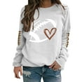 thumbnail image 1 of Gkeoshab Fall Sweaters for Women Round Neck Long Sleeve Shirts for Women Casual Fall Tops Lightweight Tunic Sweaters Fashion Clothes Loose Fit 2026 White S, 1 of 4
