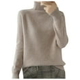 thumbnail image 1 of Gkeoshab Fall Sweaters for Women Long Sleeve Shirts for Women 2025 Fall Clothes Tunic Tops Loose Fit Dressy Crewneck Pullover Sweaters Khaki S, 1 of 4