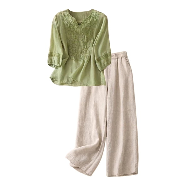 Gkeoshab Fall Sweaters for Women Tracksuit Sweatsuit Sweatshirt and Sweatpant for Women Men 2 Piece Sets Pullover Sweater Green L