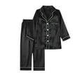 thumbnail image 1 of Gkeoshab Family Christmas Pajamas Matching Sets Christmas Pjs Matching Sets Long Sleeve Pajamas Silk Satin Pajama Sets Button Down Sleepwear Pjs Loungewear, 1 of 8