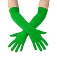 thumbnail image 1 of Gkeoshab Gloves Stretchy Spandex Long Opera Gloves for Men & Women Flexible Fit Ideal for Halloween Cosplay Stage Performances and Costume Parties, 1 of 5