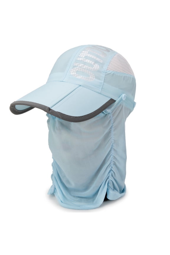 Hats for Women Outdoor Portable Folding Baseball Cap Breathable Full Face Coverage Sun Protection Sports Hat