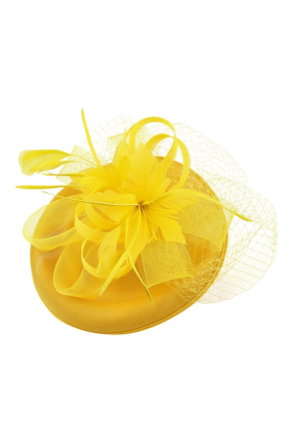 Head Scarf Women's Chic Floral Hat Strap Headwear Multi-Functional Hair Clip & Headband Sophisticated Decor for Dressy Events and Wedding Celebrations