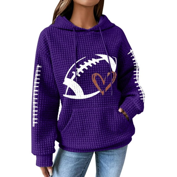 Gkeoshab Hoodies for Women Womens Hoodies Oversized Sweatshirts Pullover Fleece Sweaters Long Sleeve Winter Fall Outfits Fashion Y2k Clothes Purple XXL