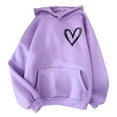 thumbnail image 1 of Gkeoshab Hoodies for Women Womens Hoodies Oversized Sweatshirts Pullover Fleece Sweaters Long Sleeve Winter Fall Outfits Fashion Y2k Clothes A XL, 1 of 4