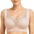 thumbnail image 1 of Gkeoshab Nursing Bras Women's Full Coverage Sports Bra, High Support Yoga & Workout Bra for Daily Wear Pink XXXL, 1 of 4