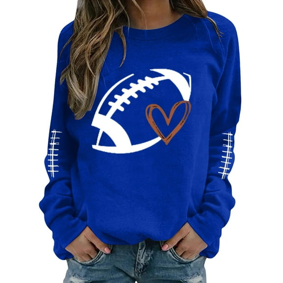 Gkeoshab Pullover Sweaters for Women Long Sleeve Shirts for Women 2025 Fall Clothes Tunic Tops Loose Fit Dressy Crewneck Pullover Sweaters Blue L