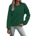 thumbnail image 1 of Gkeoshab Pullover Sweaters for Women Women's Oversized Sweaters 2026 Fall Outfits Trendy Crewneck Knit Fashion Pullover Tops Green XXXL, 1 of 7