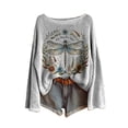 thumbnail image 1 of Gkeoshab Pullover Sweaters for Women Women's Oversized Sweaters 2026 Fall Outfits Trendy Crewneck Knit Fashion Pullover Tops White XXXL, 1 of 4