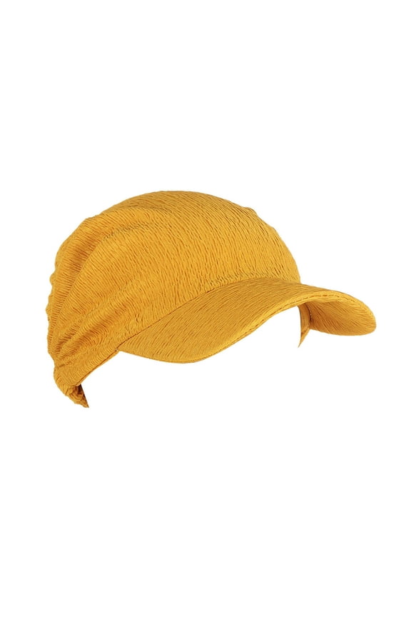 Scarf for Women Women's Solid Color Sun Protection Turban Hat with Brim Comfortable Loose Outdoor Visor Cap for Daily Wear Head Scarf Head Scarf for Women Hats for Women