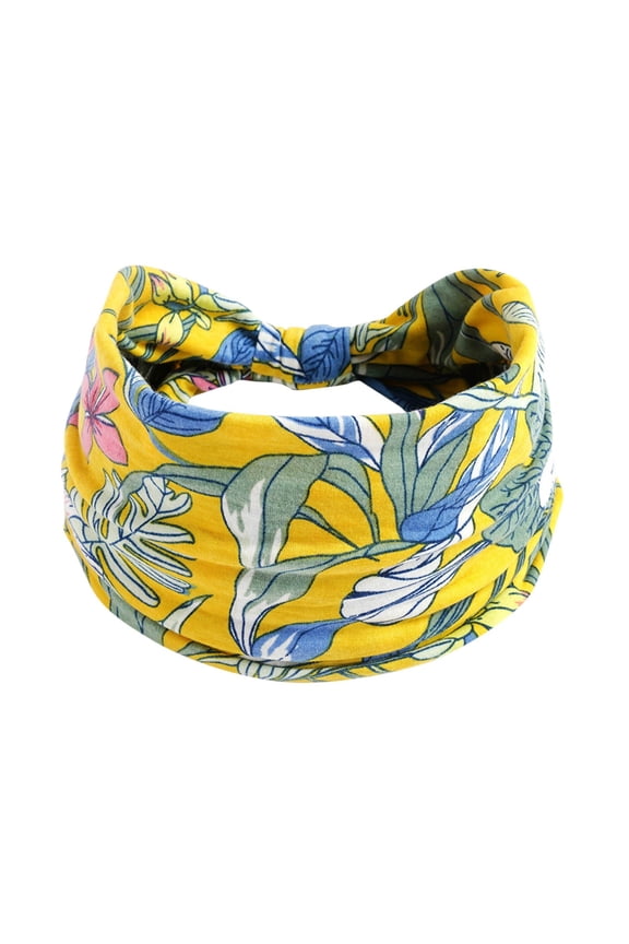 Scarf Women's Knotted Elastic Sports Headband Non-Slip Wicking Fabric for Yoga Running & Hijab Breathable Comfort for Workout and Daily Wear