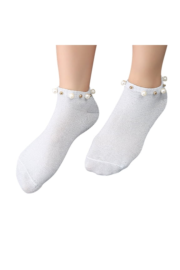 No Show Socks Womens Women’s Spring Summer Simple Printed Pile Socks, Breathable Fashion Adult Socks, Floral Pattern Skin Color Design for Daily Casual Wear Stockings for Women