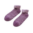 thumbnail image 1 of Gkeoshab Socks for Women Women's Winter Thickened Plush Fleece Short Socks, Non-Slip Grip Bottom, Warm Cozy Floor Socks for Indoor Home Relaxation Womens Socks No Show Socks Womens, 1 of 3