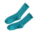 thumbnail image 1 of Gkeoshab Socks Women’s Thin Cotton Slouch Socks Ruffle Edge Casual Home Lounge Socks Spring Autumn, 1 of 4