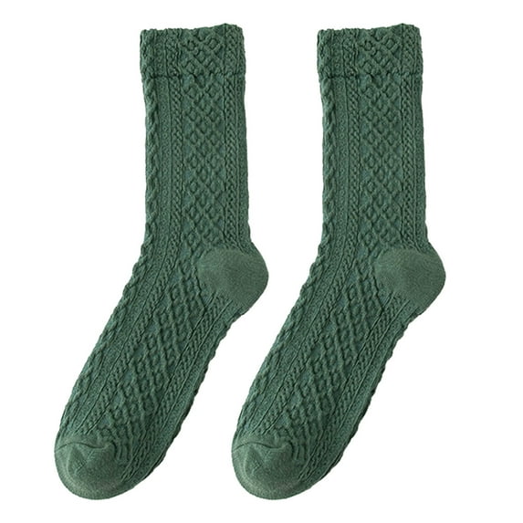 Gkeoshab Socks for Women Womens Crew Socks, Candy Color Mid-Calf Socks for Winter, Simple Style Medium Weight Long Socks
