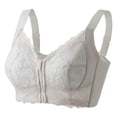 thumbnail image 1 of Gkeoshab Sports Bras for Women Plus Size Shapewear Bra for Women, Minimizer Front Closure with Full Back Coverage White 36, 1 of 6