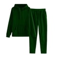 thumbnail image 1 of Gkeoshab Sweater Dress Hoodies Tracksuit Sweatsuit Sweatshirt and Sweatpant for Women Men 2 Piece Sets Pullover Sweater Blackish Green L, 1 of 8
