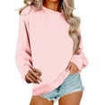 thumbnail image 1 of Gkeoshab Sweater Dress Women's Oversized Sweaters 2025 Fall Outfits Trendy Crewneck Knit Fashion Pullover Tops Pink L, 1 of 8