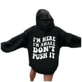 thumbnail image 1 of Gkeoshab Sweaters for Women Hoodies for Women Oversized Sweatshirts Fall Fashion Outfits 2025 Casual Sweaters Tops Fleece Workout Winter Clothes Black XXXXL, 1 of 6