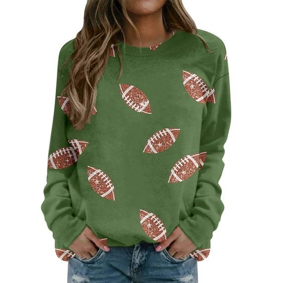 Gkeoshab Sweaters for Women Long Sleeve Shirts for Women 2025 Fall Clothes Tunic Tops Loose Fit Dressy Crewneck Pullover Sweaters Green XXL