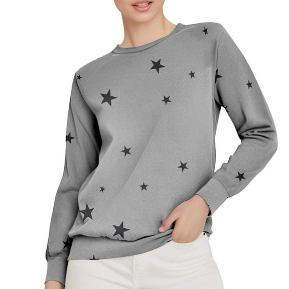 Gkeoshab Sweaters for Women Round Neck Long Sleeve Shirts for Women Casual Fall Tops Lightweight Tunic Sweaters Fashion Clothes Loose Fit 2025 GY1 S