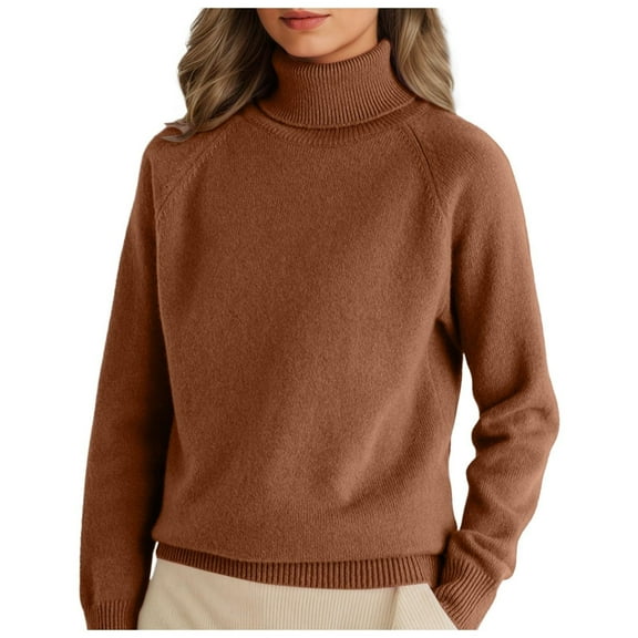 Gkeoshab Sweaters for Women Women's Casual Long Sleeve Stand Neck Sweatshirt Button Pullover Tops Winter Clothing for Women