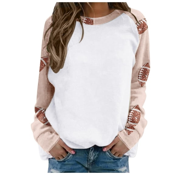 Gkeoshab Sweaters for Women Women's Long-Sleeve Loose-Fit Round-Neck Sweater for Fall and Winter Watermelon Red S