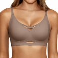 thumbnail image 1 of Gkeoshab Women's Bras Women's Jelly Soft Support Wireless Bra Seamless 3D Contour Cup Sensation Bralette Coffee XL, 1 of 3