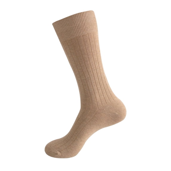Gkeoshab Womens Socks Men's Solid Color Cotton Mid-Calf Socks for Autumn & Winter, Breathable Soft Business Dress Socks for Office, Work and Daily Formal Wear Compression Socks