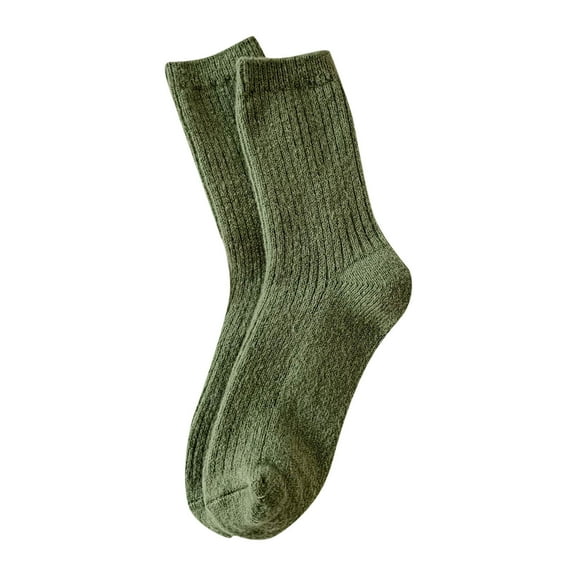 Gkeoshab Womens Socks Womens Wool Crew Socks for Cold Weather, Thickened Mid-Calf Warm Socks