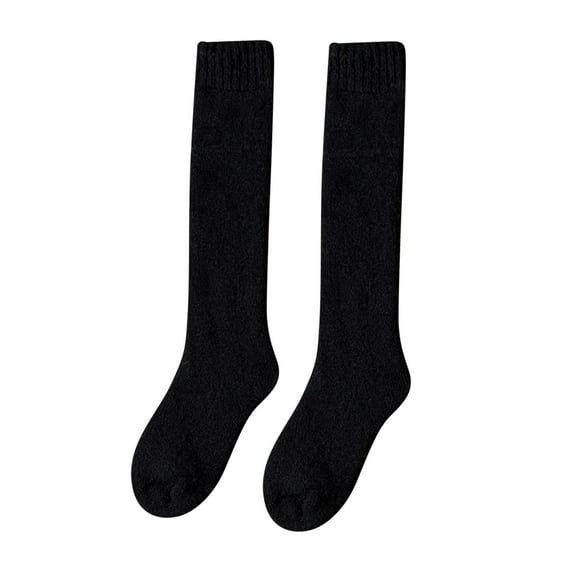 Gkeoshab Womens Socks Womens Wool Knee High Socks, Super Warm Terry Lined Over The Calf Socks, Thickened Winter Leg Warmers