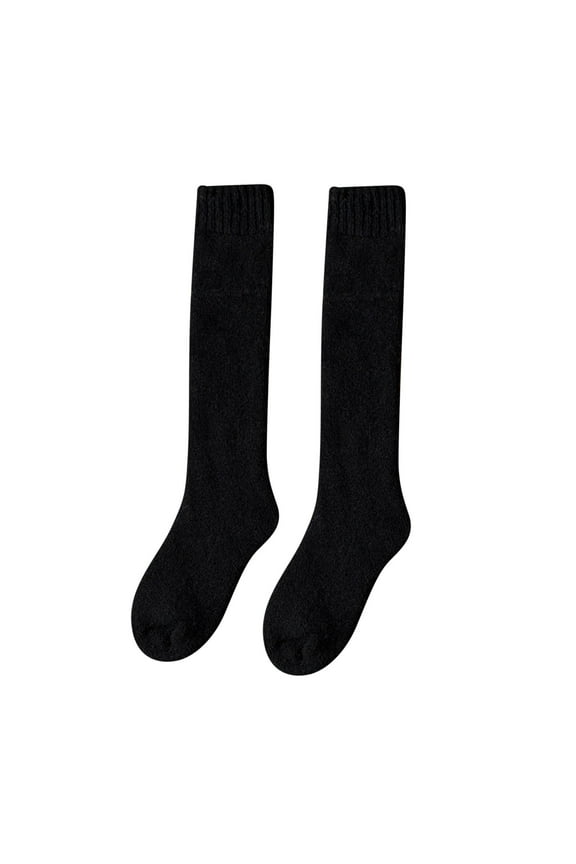 Womens Socks Womens Wool Knee High Socks, Super Warm Terry Lined Over The Calf Socks, Thickened Winter Leg Warmers