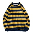 thumbnail image 1 of Gkeoshab Womens Sweaters Round Neck Long Sleeve Shirts for Women Casual Fall Tops Lightweight Tunic Sweaters Fashion Clothes Loose Fit 2026 Yellow L, 1 of 3