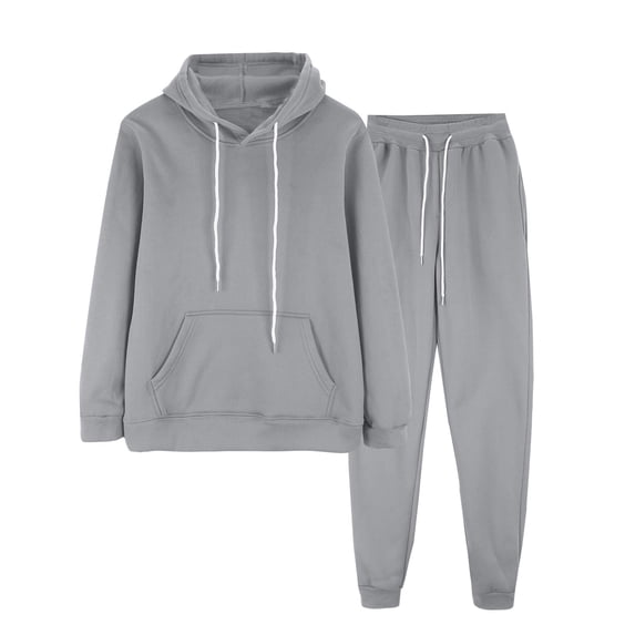 Gkeoshab Womens Sweaters Tracksuit Sweatsuit Sweatshirt and Sweatpant for Women Men 2 Piece Sets Pullover Sweater Grey L