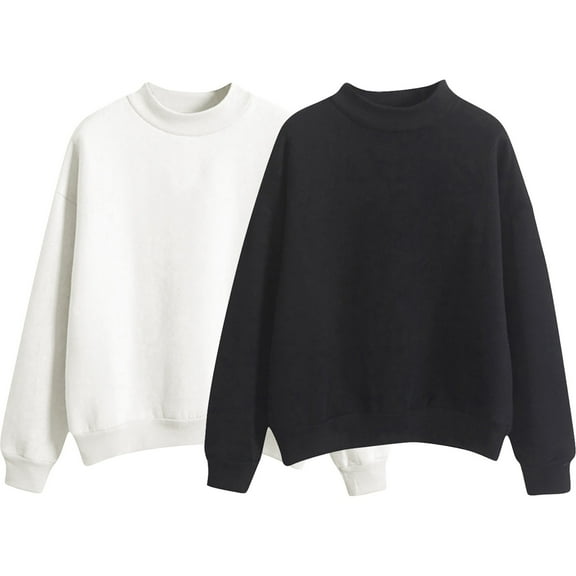 Gkeoshab Womens Sweatshirt Sweatshirt for Women Long Sleeve Shirts Crewneck Sweaters Fall Fashion Outfits 2025 Trendy Tunic Tops Plus Size Sweaters for Women