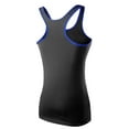thumbnail image 1 of Gkeoshab Womens Vest New Solid Color Fitted Sports Tank Top Moisture-Wicking Workout Vest for Yoga Gym & Jogging Dark blue M, 1 of 3