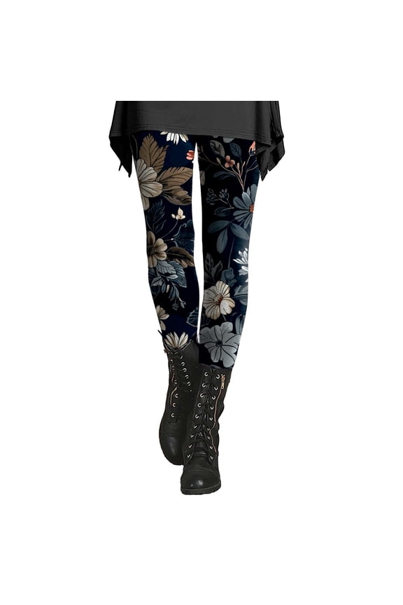 Yoga Pants Women Milk Silk Grinding Printed Pants for Women Slimming Ethnic Style Base Layer Trousers B L